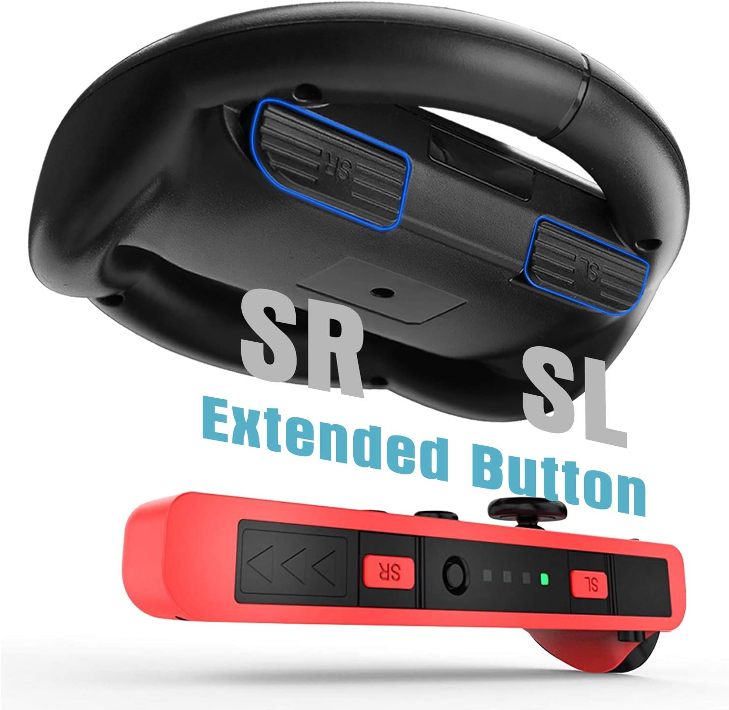 HEYSTOP Case & Accessories Kit for Nintendo Switch, 12 in 1 Switch Carry Case, PlayStand, Joycon Steering Wheel, Joycon Grip, Screen Protector, Protective Case Cover, Thumb Grips, Charger Cable: Electronics