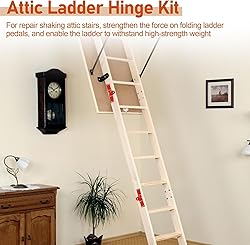 2Pcs Attic Ladder Hinge Pull Down Attic Stair Parts