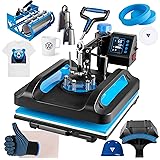 Topdeep Pro Heat Press 15x15 Inch, 8 in 1 Heat