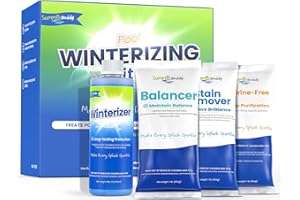 SUMMERBUDDY Pool Winterizing Kit for Above Ground Pool, 4 in 1 Pool Closing Kit, Winter Pool Closing Kit Up to 15,000 Gallons, Winterizer for Inground Pools