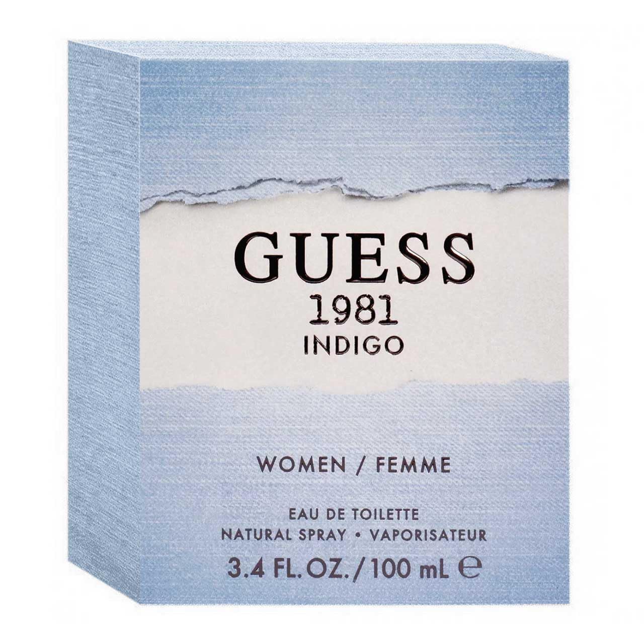 GUESS 1981 Indigo Eau de Toilette Spray for Women, Blue, NS, 3.4 Fl Oz