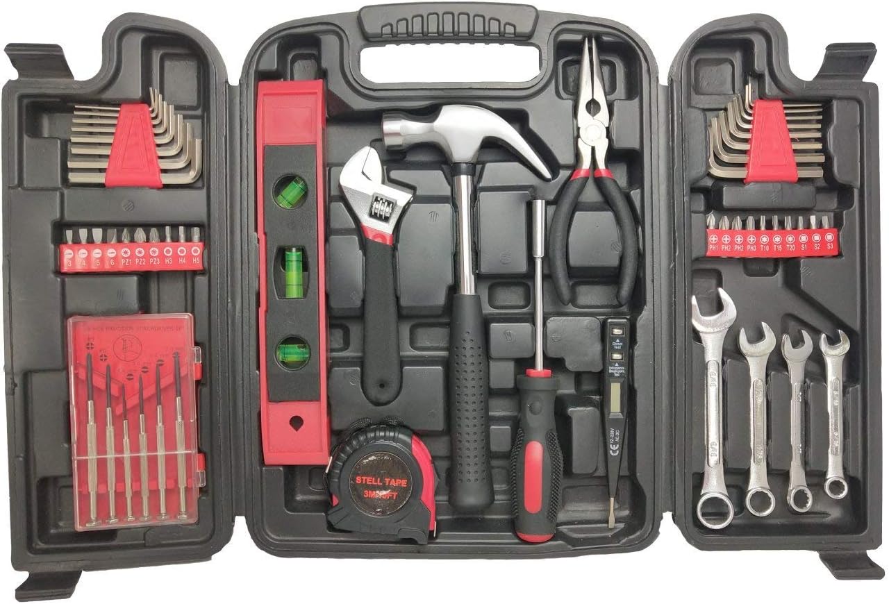 Oypla 53pc Household Tool Screwdriver Bit Spanner Set Kit with Case