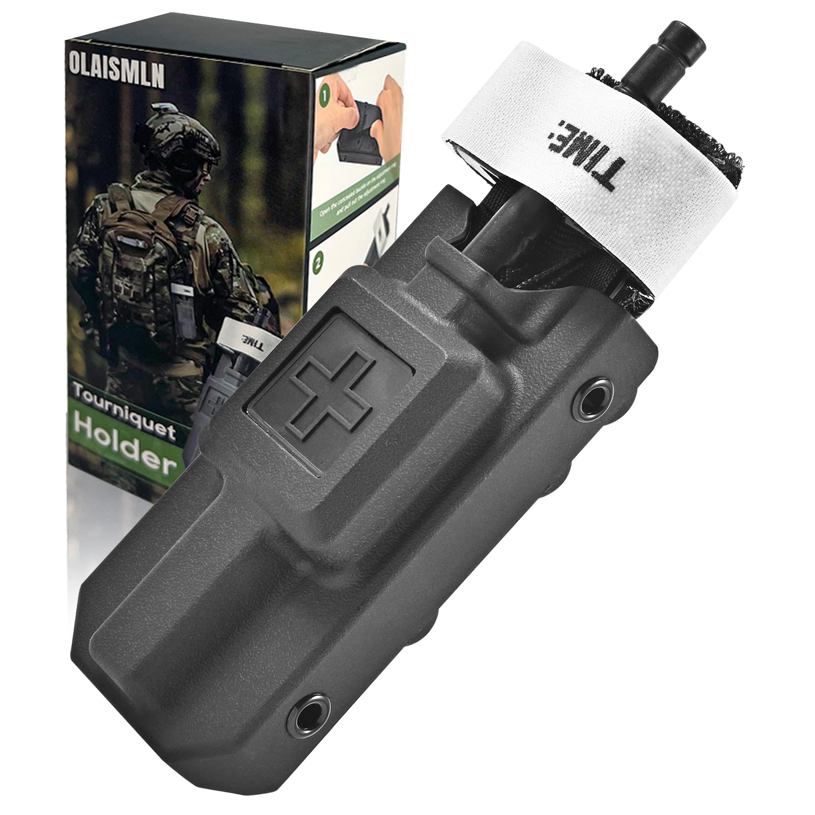 Tourniquet Holder, Molle Tourniquet Pouch for Gen 7 CAT Tourniquet or Older, Molle Tourniquet Holder Fits Molle Equipment, Police Gear, Duty and Utility Belt Up to 2.75 inch Wide