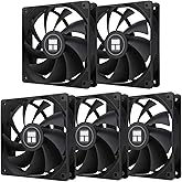 Thermalright TL-C12C X5 CPU Fan,Black Cooling Fan, PC with 1550RPM Speed,Lightless Fan,120mm Computer Case Cooler Fan,PWM Con