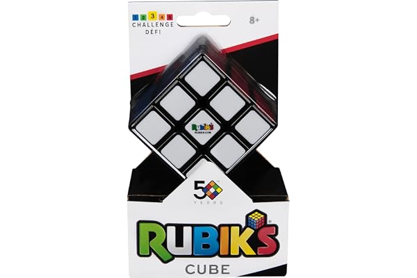 Rubik's Cube, The Original 3x3 Cube 3D Puzzle Fidget Cube Stress Relief Fidget Toy Brain Teasers Travel Games, for Adults and