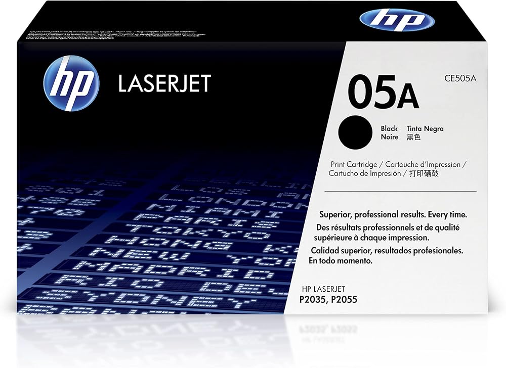 HP CE505A 05A Original LaserJet Toner Cartridge Black Single Pack