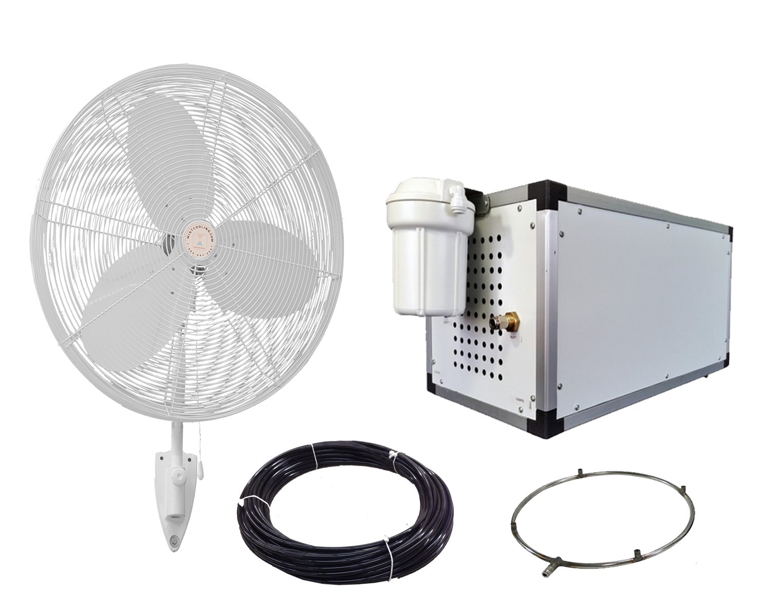30'' OSC Misting Fan Kit High Pressure 1500 PSI Misting Pump Stainless Steel