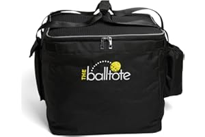 Racket Pets The Ball Tote - Replacement Bag for Tennis and Pickleball Pro Teaching Cart Hopper, Large Tote Bag For 150 Tennis Balls or 100 Pickleballs, Frame Not Included, (Black)