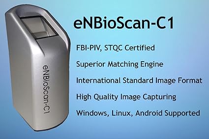 Enbioscan C1 Fingerprint Scanner NITGEN HFDU08 Aadhar, FBI-PIV, STQC Certified