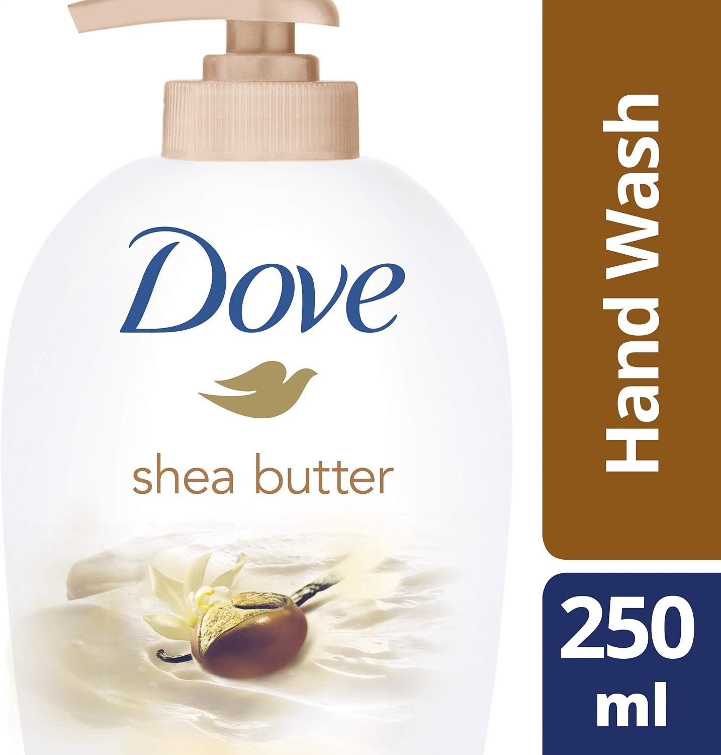 Dove Liquid Shea Butter Handwash, Vanilla, 250 millilitre, WHITE, 41.67 ml (Pack of 6) - Image 3