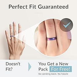ThunderFit Women Breathable Silicone Promise Rings