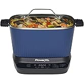 STIRMAX™ Midnight Blue 7.5 Quart Digital Multi-Cooker with Automatic Paddle to Stir and Shred, 9 in 1 programmable presets to