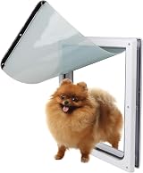 Pet Prime 2 Ways Locking Pet Flap Door Small Transparent Flap view 7