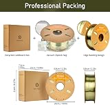 ERYONE Ultra Silk PLA Filament 1.75mm Bronze 1kg Accurate +/-0.03mm view 6