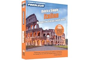 Pimsleur Italian Quick & Simple Course - Level 1 Lessons 1-8 CD: Learn to Speak and Understand Italian with Pimsleur Language