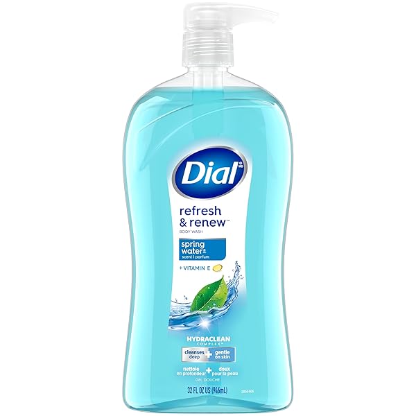 DIAL BODY WASH, REFRESH & RENEW SPRING WATER,...