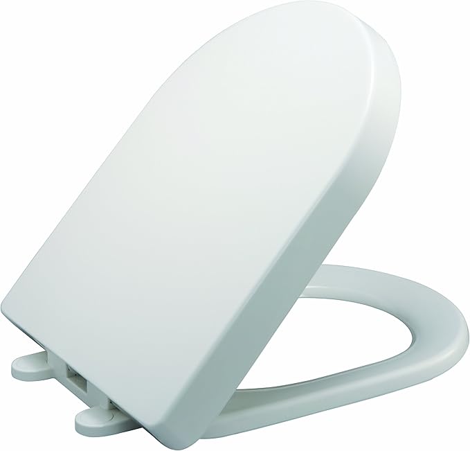 Danze D490006WH Ziga Zaga Soft Close Toilet Seat (White), Toilet Seats