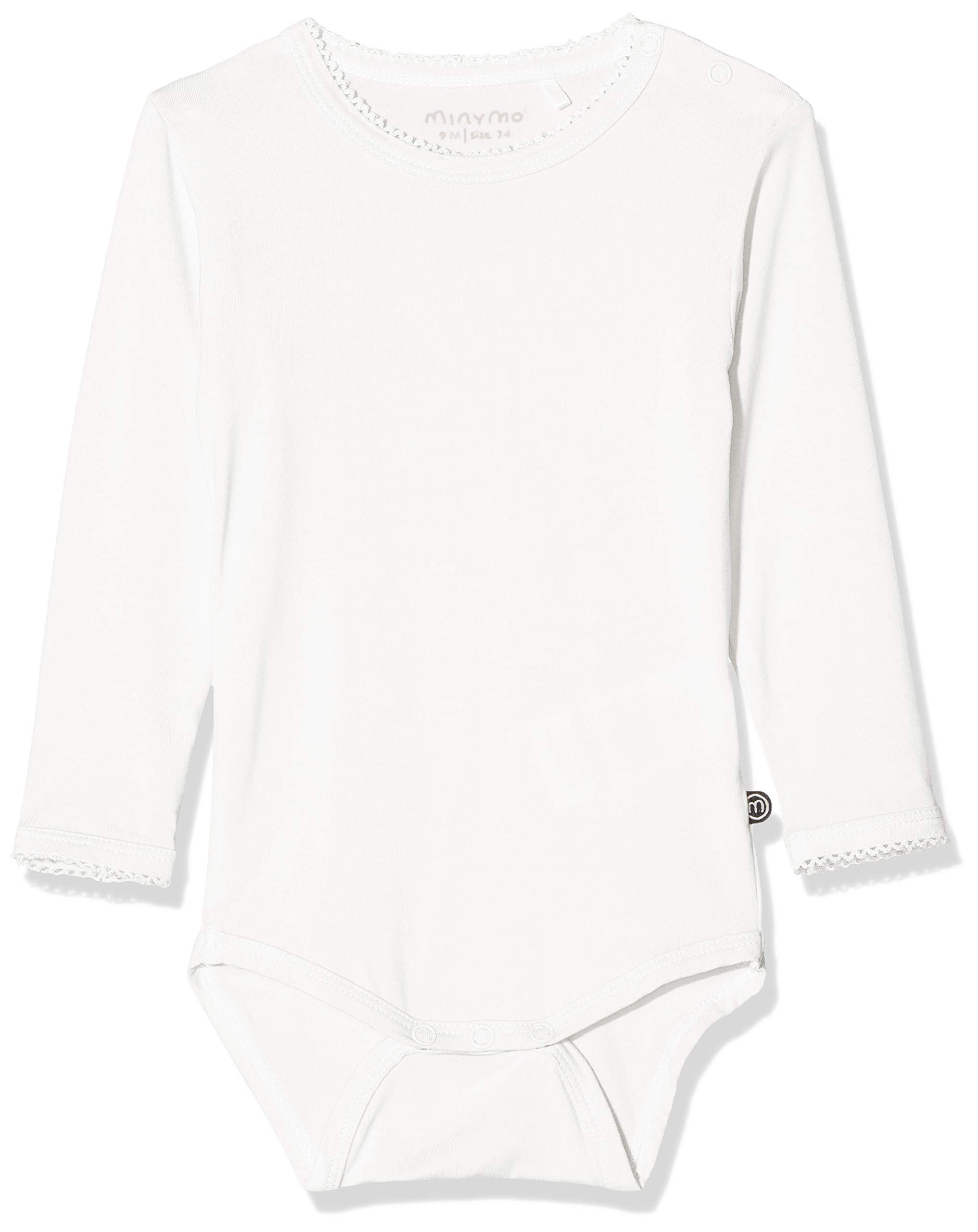 MINYMO Unisex-Baby 4983 Bodysuit - White - 3-6 Months