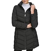 Calvin Klein Women's Classic Hooded Zip Front Puffer Coat