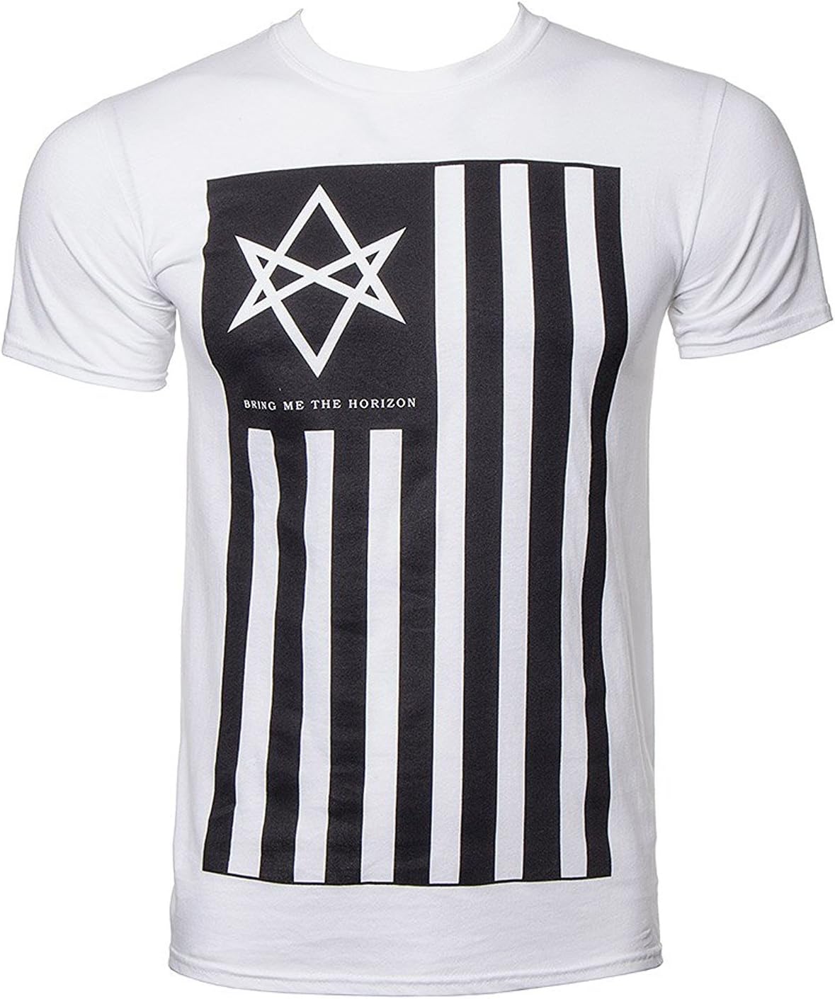 Ripleys Clothing Men's Official T-Shirt Bring Me The Horizon Antivist Flag