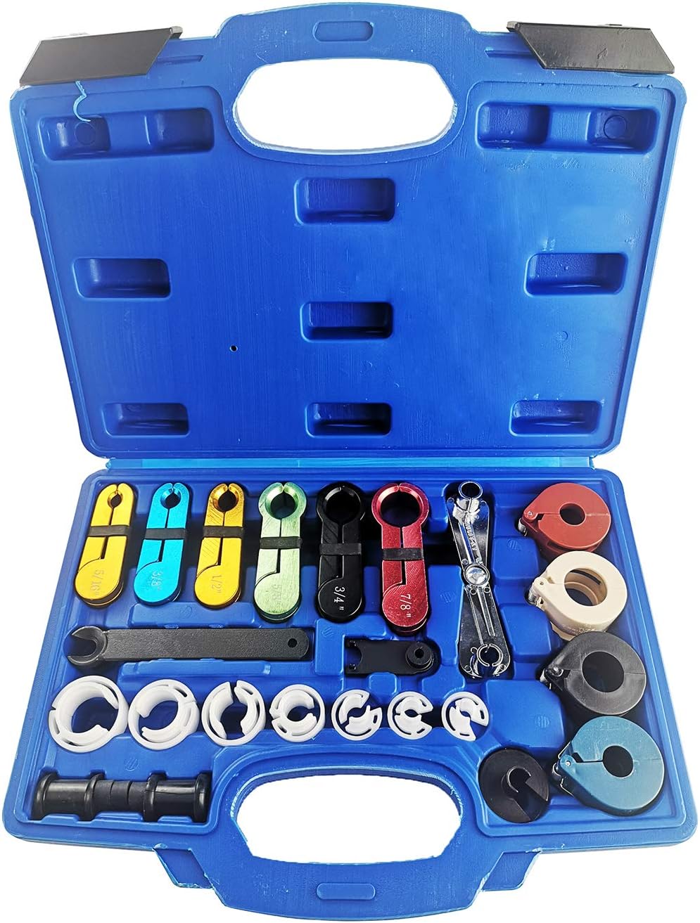 A ABIGAIL 22 PCS Master Quick Disconnect Tool Kit for Fuel Line Automotive Air Conditioner and Transmission Oil Cooler Line