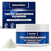BetterWhite Teeth Whitening Powder - Hydroxyapatite, Remineralizing, Non-Sensitive Formula - Dentist-Approved Tooth Stain Remover & Polisher - Fluoride-Free (30 Grams)