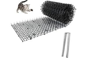 SENENQU Cat Scat Mat with Spikes 12in x 13ft Scat Mats for Cat Indoor, Cats Scats Mats Anti-Cats Deterrent Mat Prickle Strips Home Spike Deterrent for Outdoor Garden Window Sofa, Black