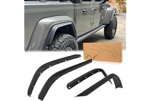 Front & Rear Fenders Compatible with 2020-2024 Jeep Wrangler Gladiator JT Mojave & Rubicon Original Car High Wheel Eyebrow, O