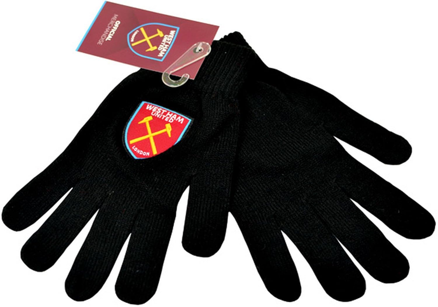 Amazon ウェストハム ユナイテッド フットボールクラブ West Ham Fc オフィシャル商品 メンズ 手袋 グローブ ワンサイズ ブラック 手袋 通販