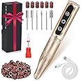 LIERKISS Nail Drill Cordless Professional E Filer for Nails 32000RPM Electric Nail Drill Kit Nail Drill Professional Wireless Nail File Drill Rechargeable Electric Nail File for Acrylic Gel Nails