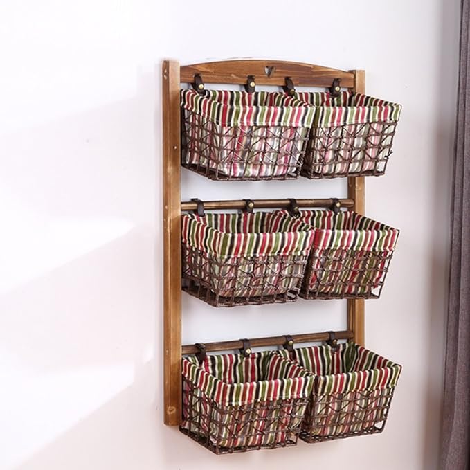 Schwimmende Regale zweireihig drei Etagen Home Schlafzimmer Rack Wand