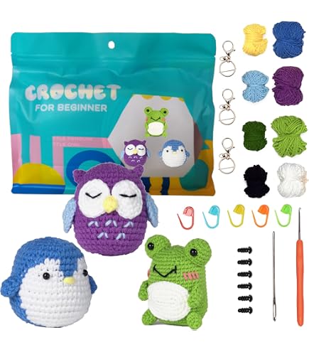 Kit De Crochet - DIY - Sac Téléphone Tournesol - 6 Fils En Coton - Crochet En Aluminium
