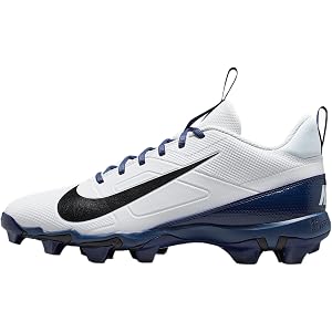 Nike Alpha Menace 4 Shark Football Cleats (White/Midnight Navy/Black)