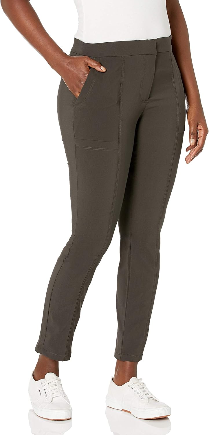 Briggs New York Women's Pantformance Sleek Tech Fly Front Pant with