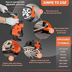 Manual Tire Bead Breaker with Rubber