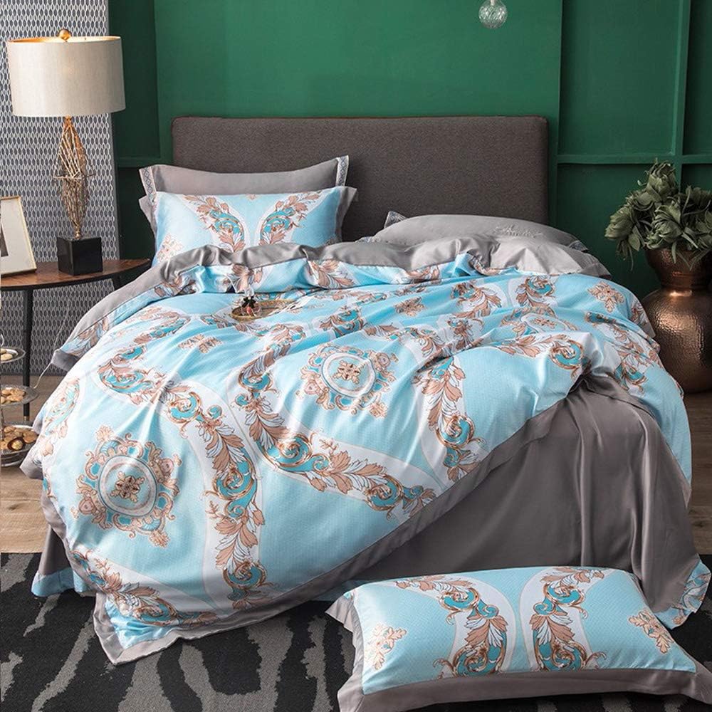 JZTEK GUHOO Queen Bed Sheet Set 4 Piece W/2 Pillowcases (20"x 30") 100% Cotton Hotel Luxury Egyptian Sheet Breathable, Wrinkle, Fade Resistant Deep Pocket Bedding Sheet Set