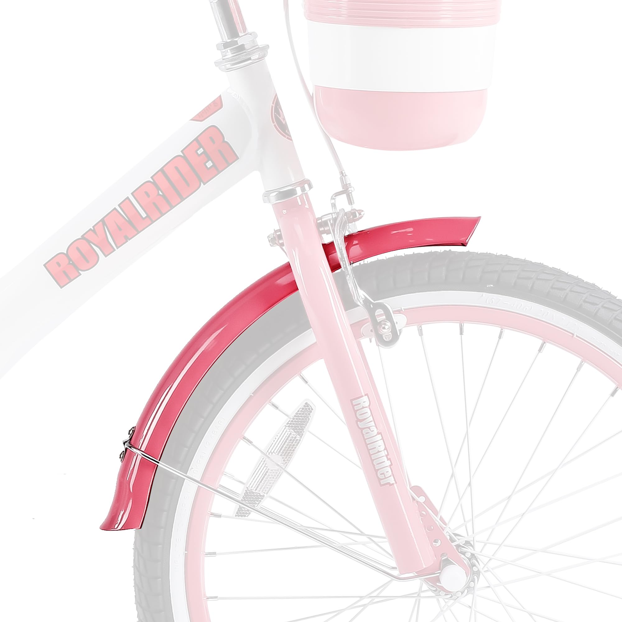 Photo 1 of RoyalBaby Kids Bike Front Fenders for 20 Inch Girls Bicycle, Bicycle Mudguard Splasher, Bike Replacement Accessories