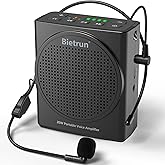 Bluetooth Voice Amplifier for Teachers, Portable Rechargeable Mini Voice Amplifier with Wired Microphone Headset, PA System Megaphone Speaker for Teachers, Singing, Training, Presentation, Tour Guide