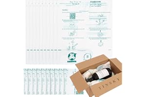 TINSKY 10 Pack 16"x14" Expanding Packing Foam, Expanding Foam for PC/Electronic Components/Equipment/Fragile Items, Rapid Expansion, Stable & Secure, Easy to Use - Essential for Moving