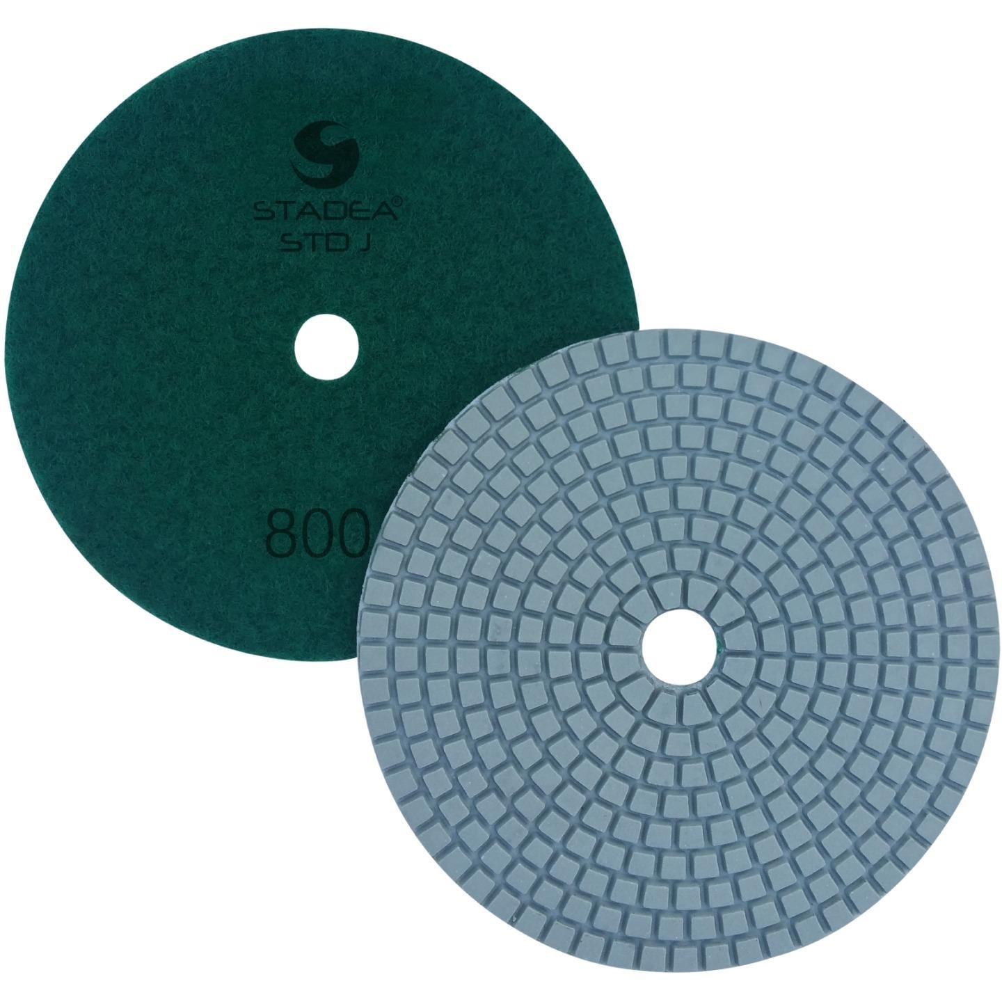 Stadea PPW215D Diamond Polishing Pads 5 Inch - For Concrete Terrazzo Marble Granite Countertop Floor Wet Polishing, Grit 800 - Pack of 2