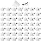 Bonsicoky 50 Pcs Repair Mending Wedges Fixing Sagging Drawer | Plastic Angle Code Drawer Fastener, Includes Screws