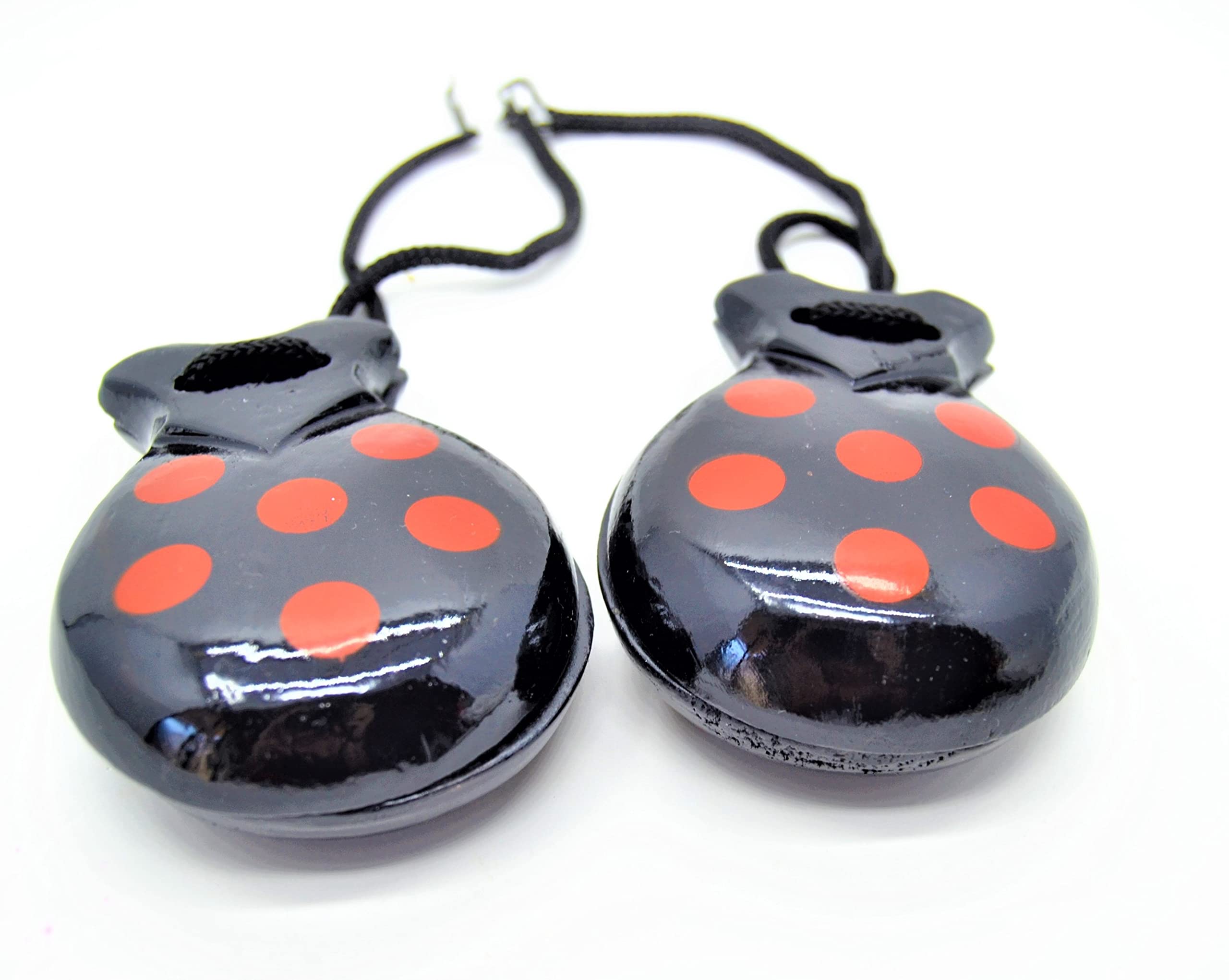 SPANISH CASTANETS Flamenco Adult Spanish , Black and Red for Adults
