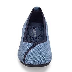 Frank Mully Womens Square Toe Flat Shoes