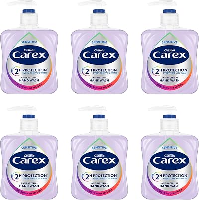 Carex Dermacare Sensitive Antibacterial Hand Wash 6 x 250ml