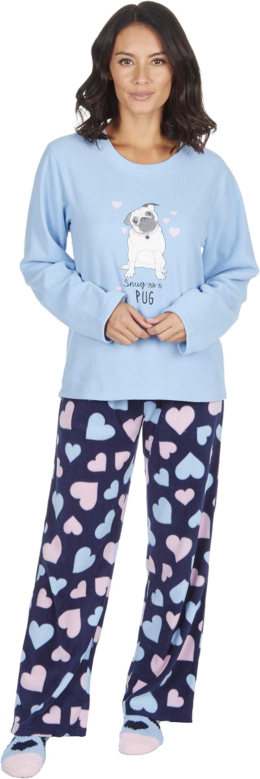 BRANDBUYS® Ladies Soft & Cosy Fleece Pyjamas