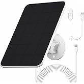 Solar Panel for eufy Camera,Security Camera,5V 4W Solar Panel for eufyCam 2/2 Pro,2C/2C Pro,E,soloCam E20/E40 Spotlight,IP65 