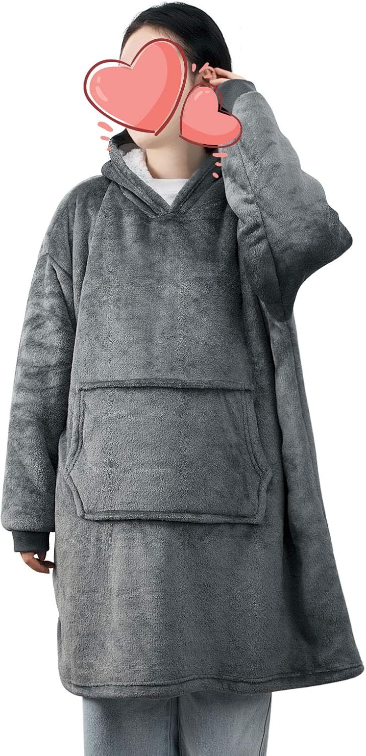 ANSUG Couverture de Sweat à Capuche surdimensionnée, Couverture à