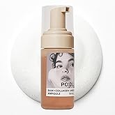 PO:DL Collagen Bubble Serum for Skin Elasticity Radiance Glow | Firming Hydrating Exfoliating Fast Absorbing Serum | K-Chestnut Collagen Niacinamide | No Fragrance 3.88 fl oz Korean Skincare