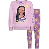 Disney Wish Asha and Wishing Star Girls 2 Piece Outfit Sweatshirt and Pants Set for Big Kids