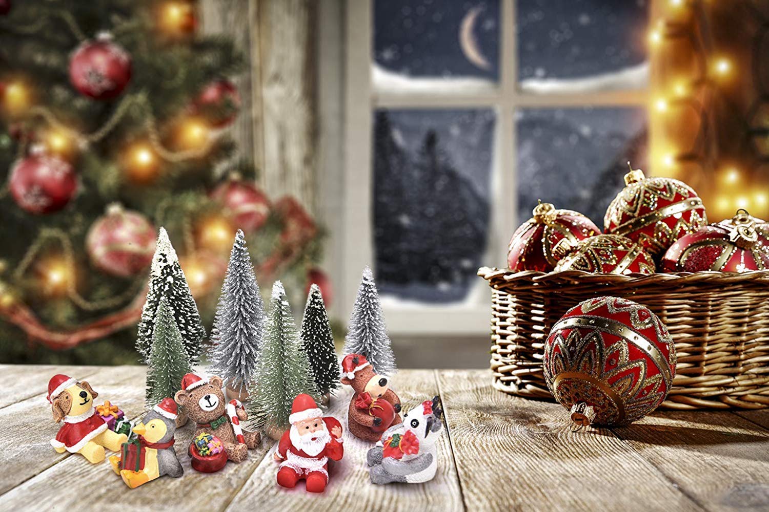 Miniature Christmas Tree Set